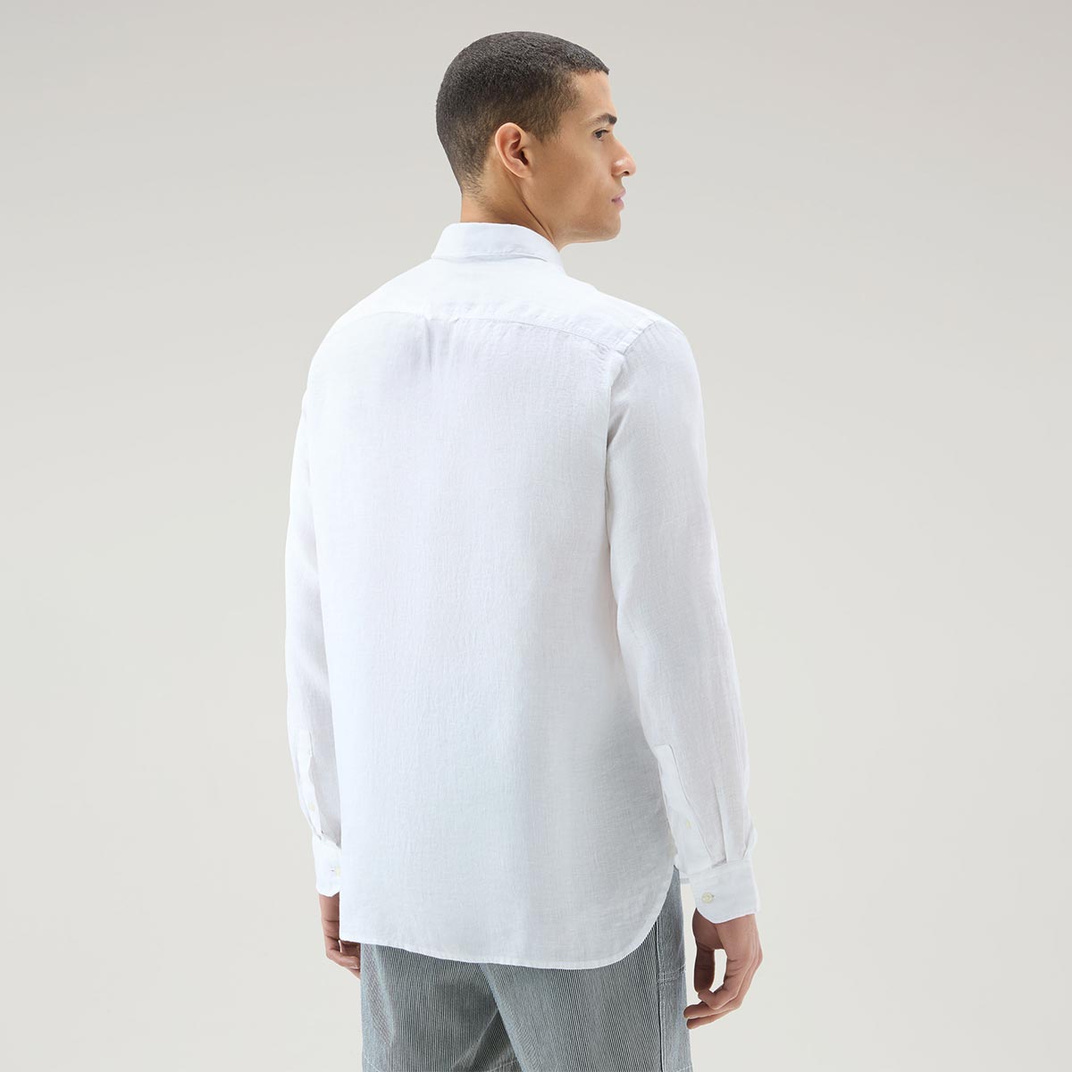 Camicia in lino bianca
