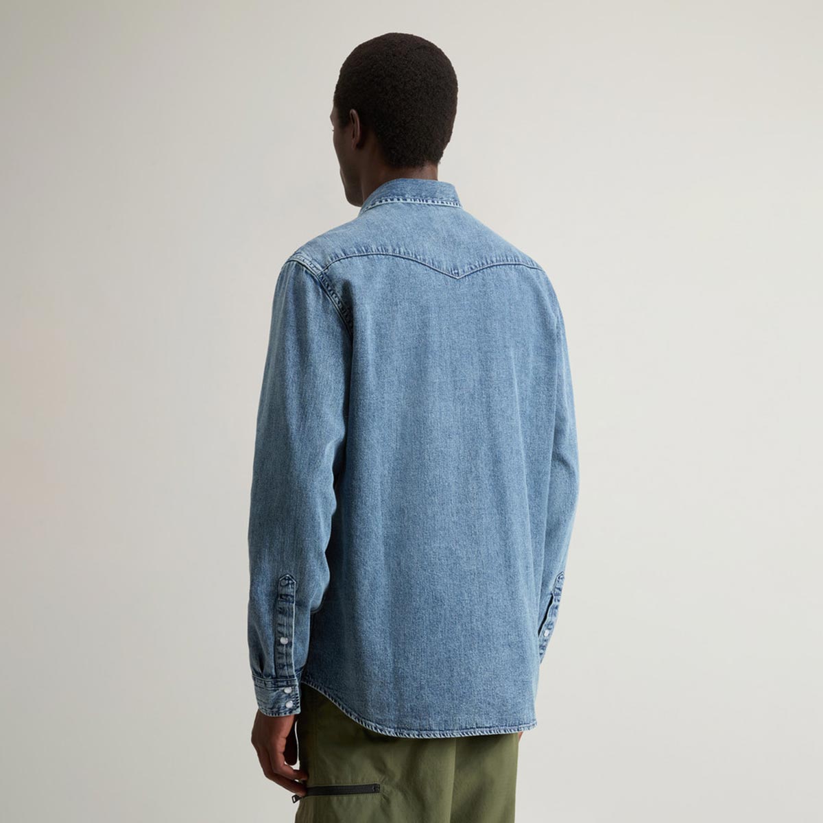 Camicia in denim stone wash