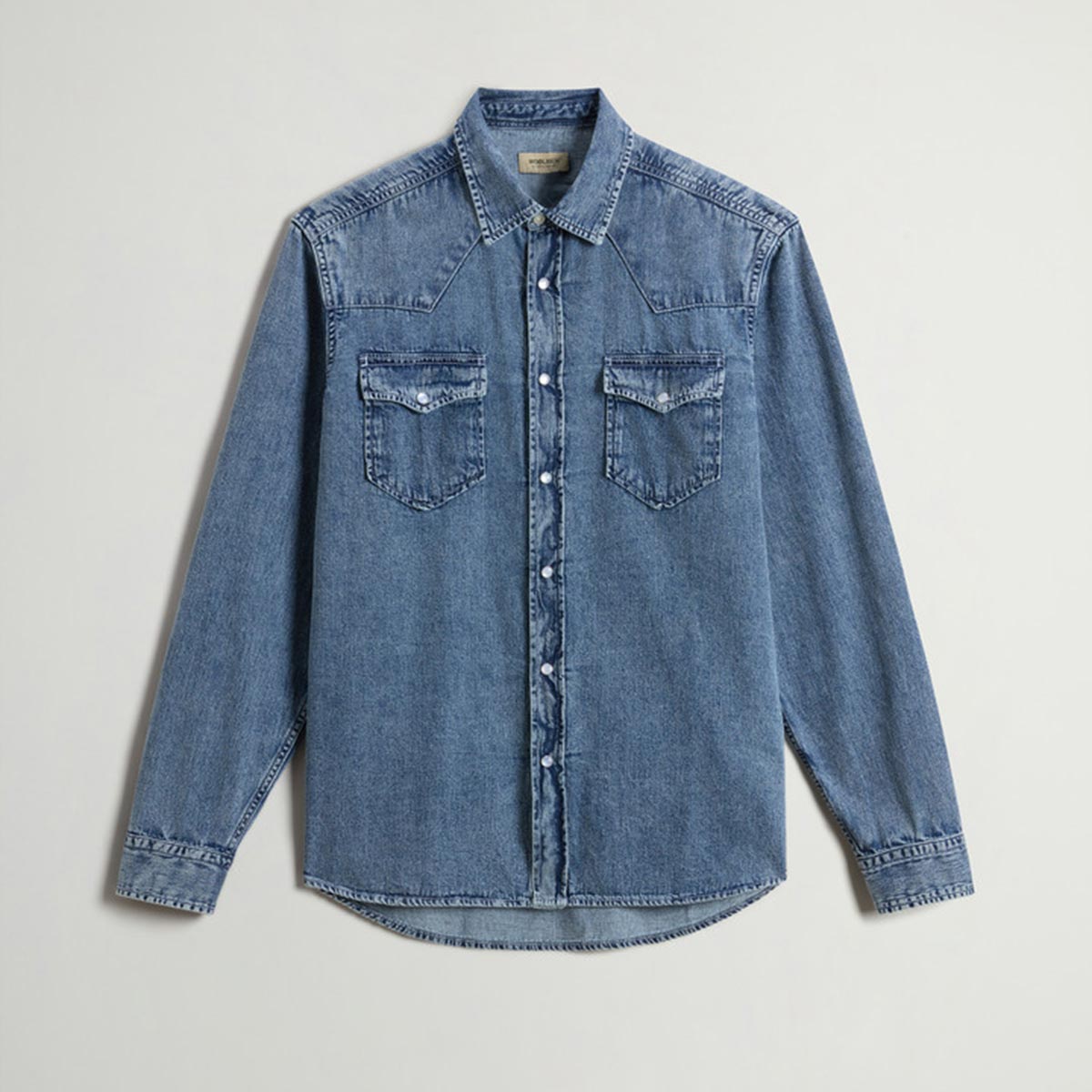 Camicia in denim stone wash