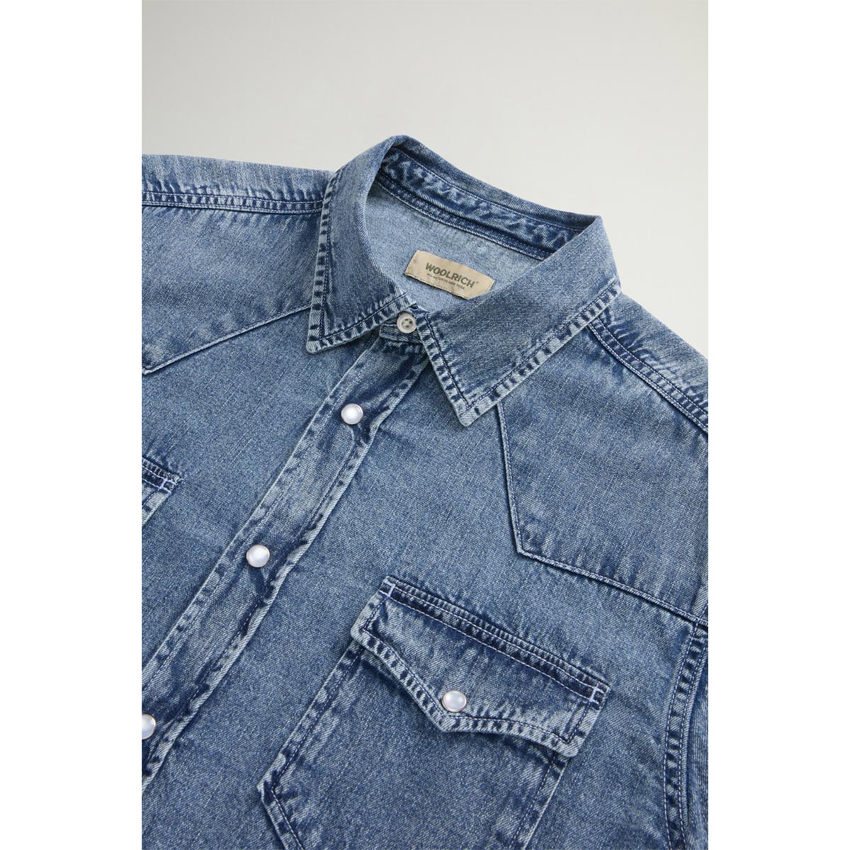 Camicia in denim stone wash
