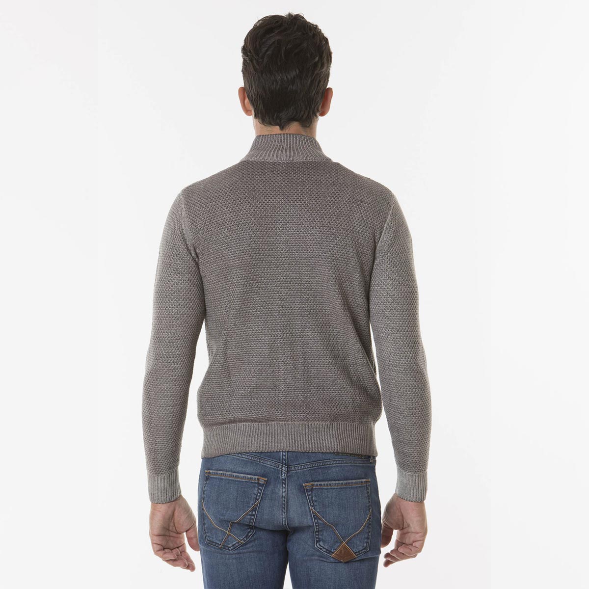 Cardigan a nido d'ape