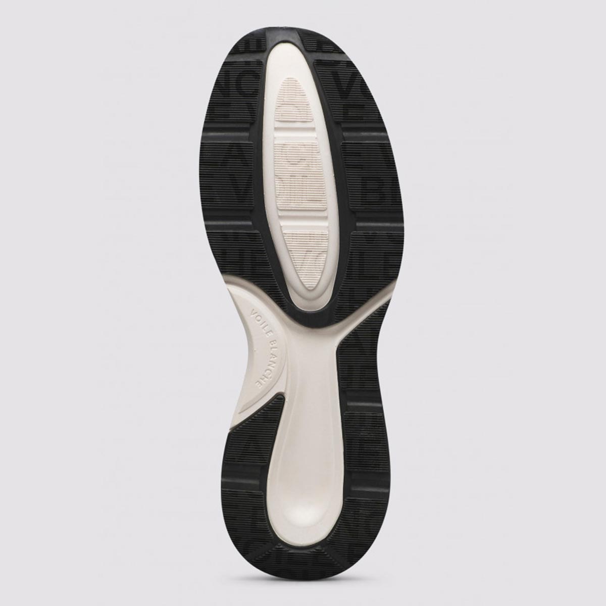 Sneaker in pelle e tessuto