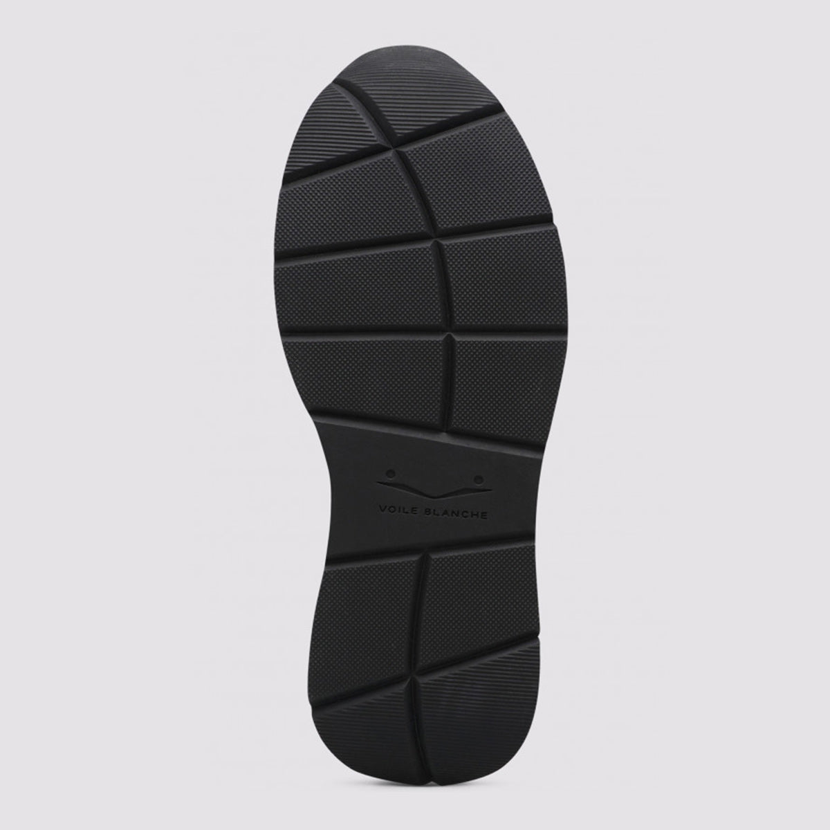 Sneaker in pelle e tessuto lavorata