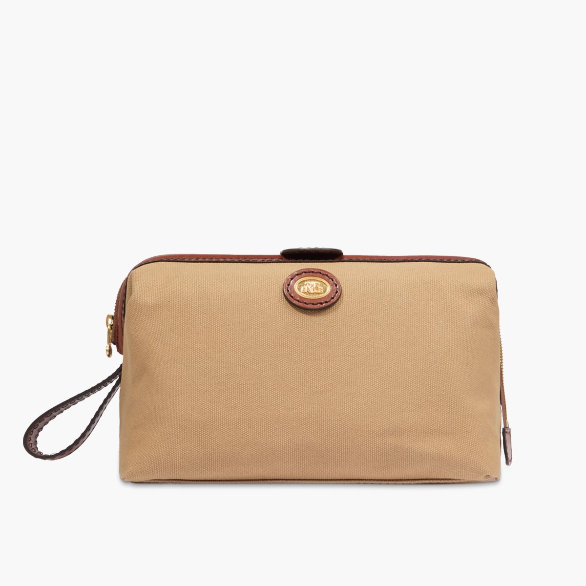 Beauty case in tela e pelle