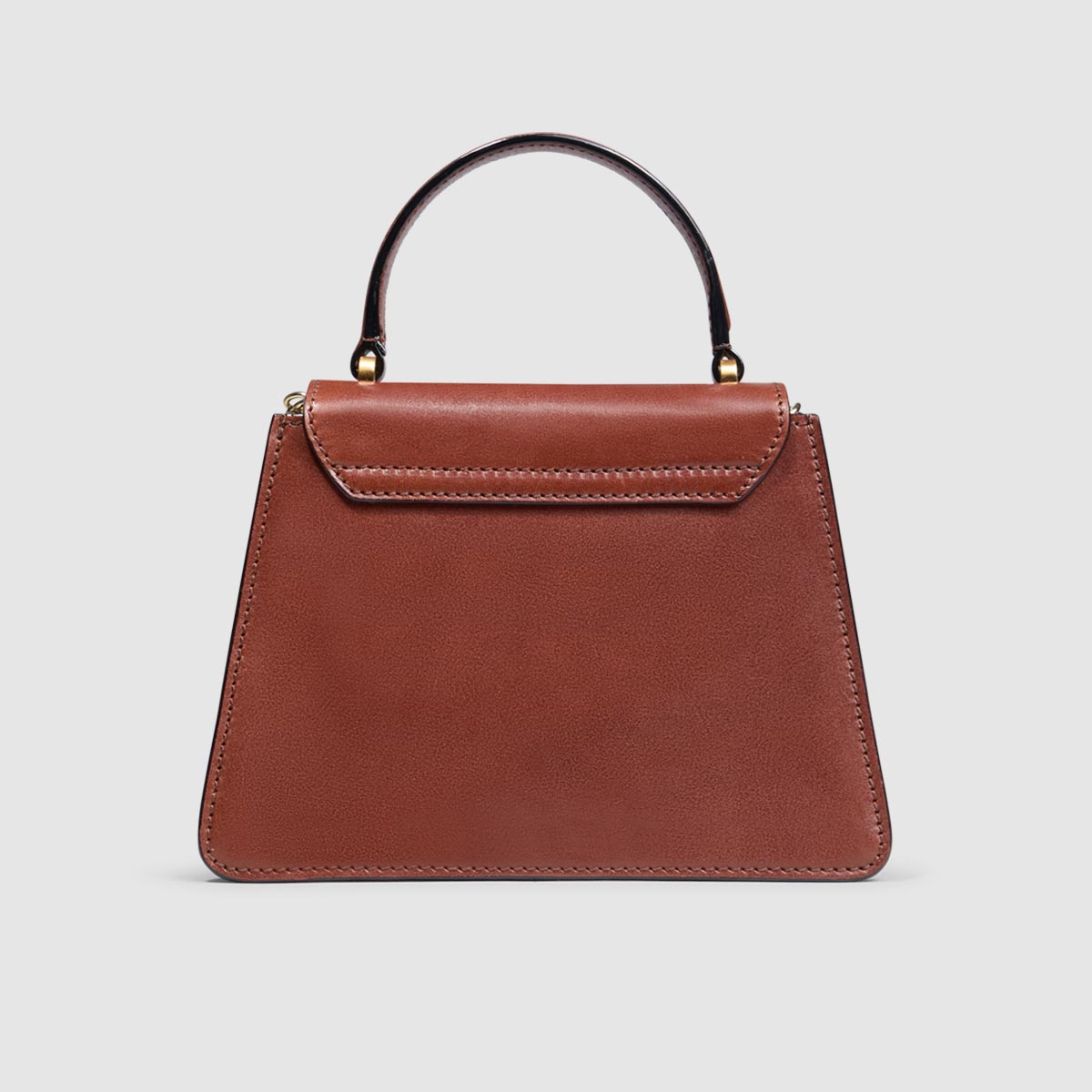 Borsa in pelle con patta