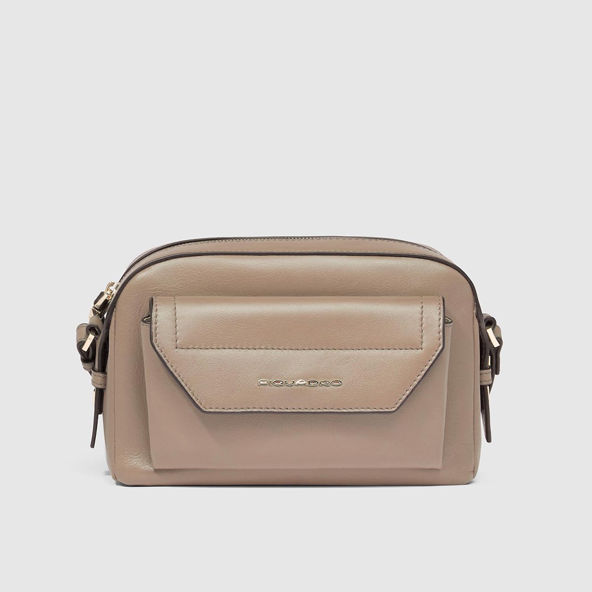 Borsa a tracolla piccola in pelle modello camera bag