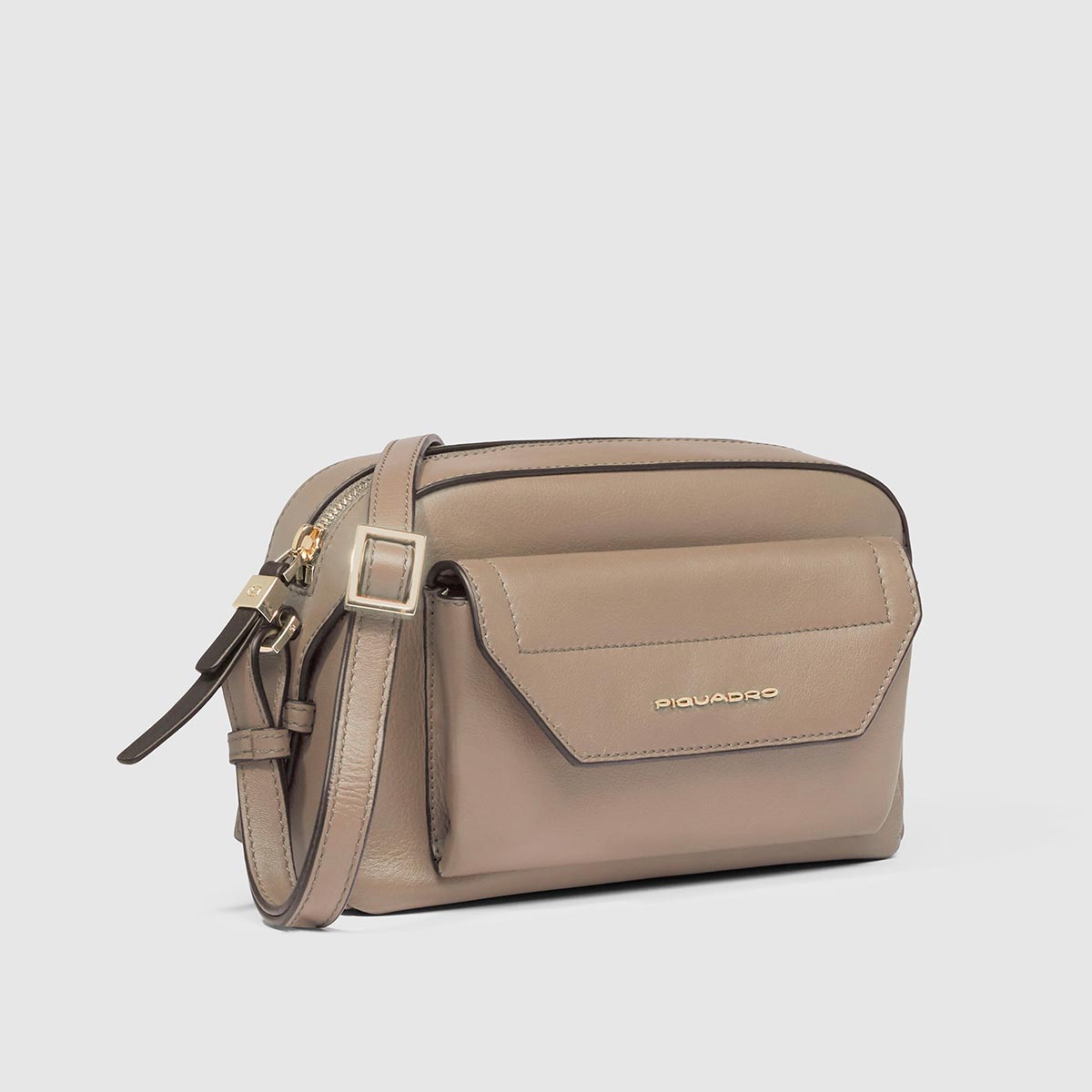 Borsa a tracolla piccola in pelle modello camera bag