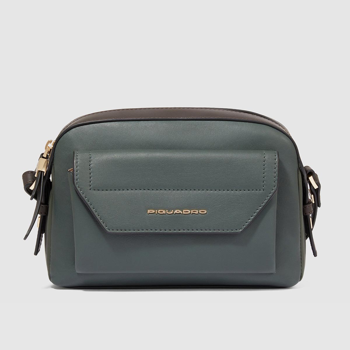 Borsa a tracolla piccola in pelle modello camera bag