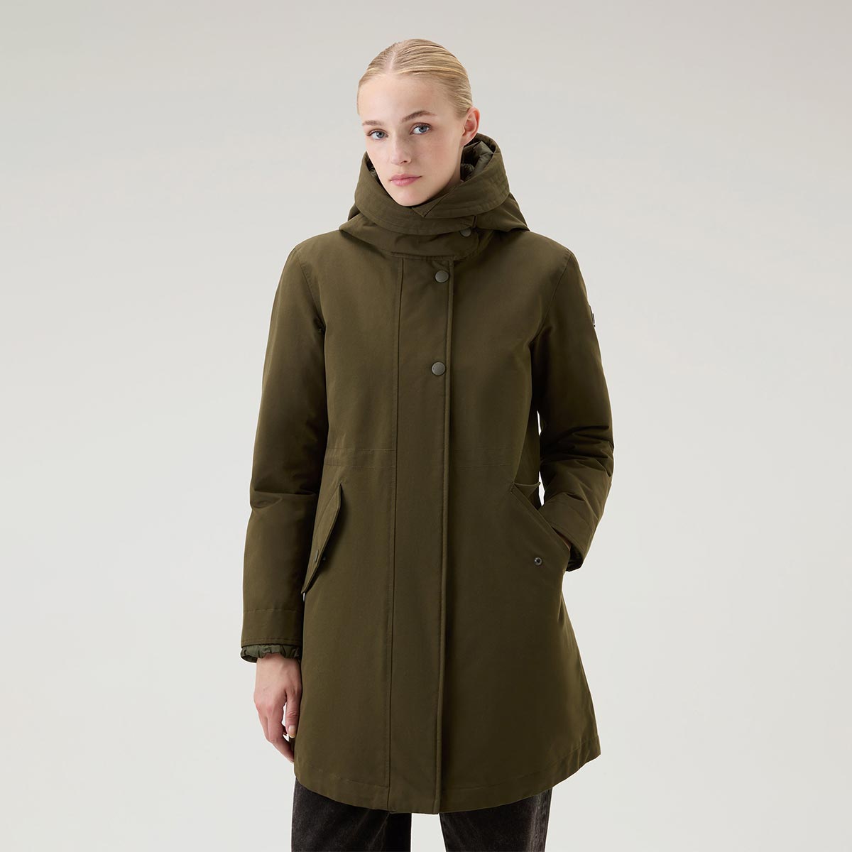 Military Parka 3 in 1 con giacca trapuntata removibile