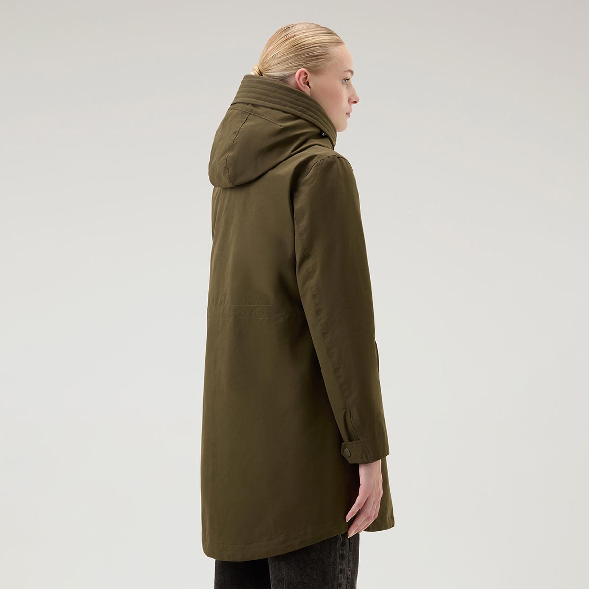 Military Parka 3 in 1 con giacca trapuntata removibile