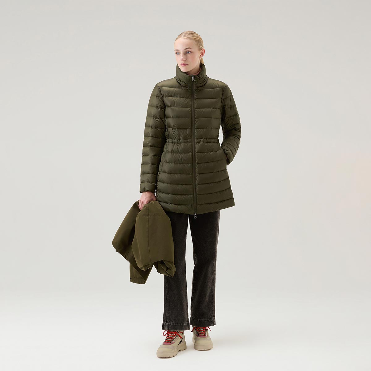 Military Parka 3 in 1 con giacca trapuntata removibile