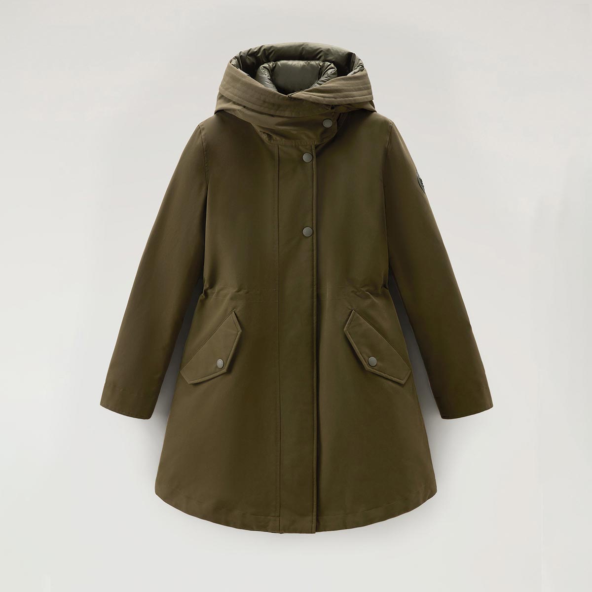 Military Parka 3 in 1 con giacca trapuntata removibile