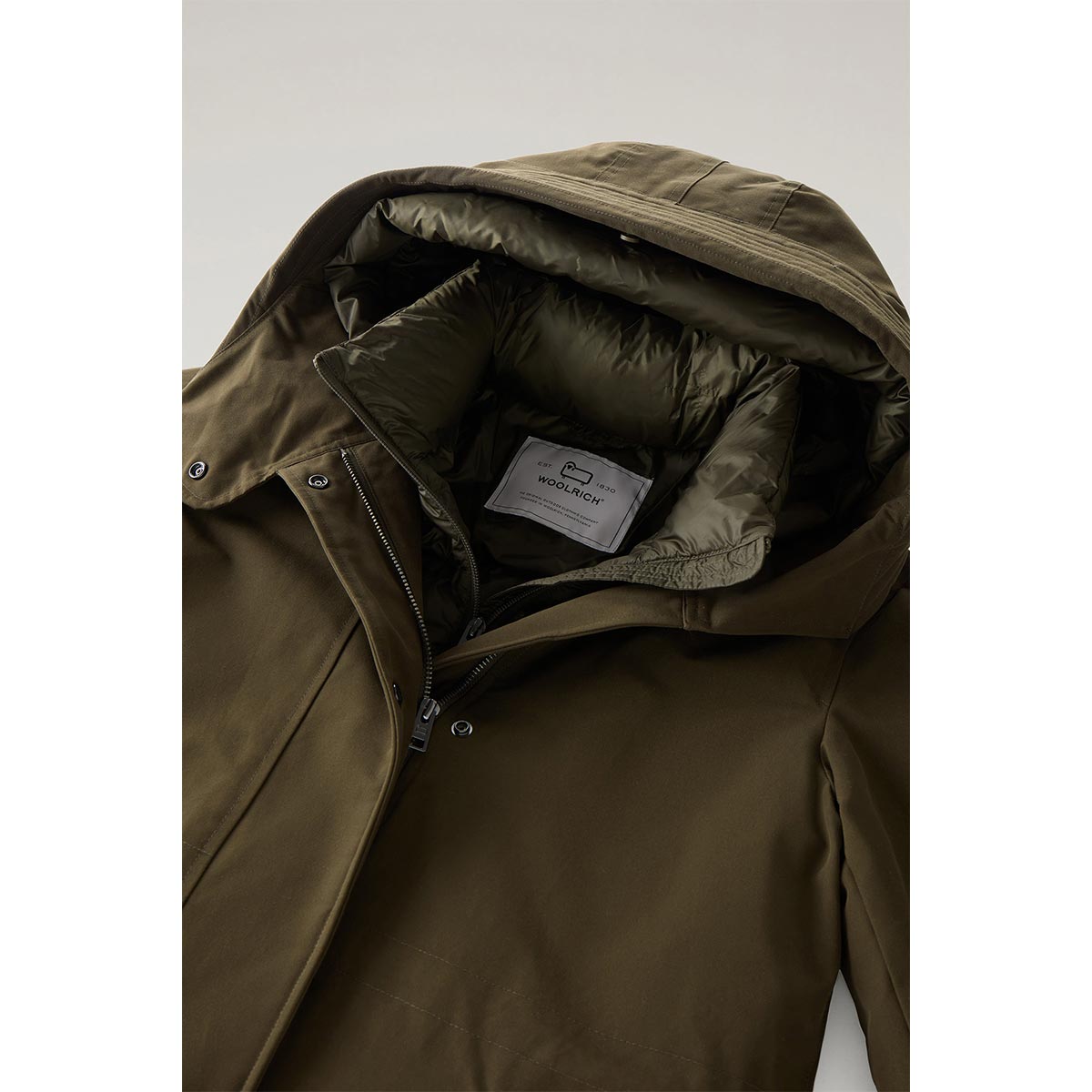 Military Parka 3 in 1 con giacca trapuntata removibile