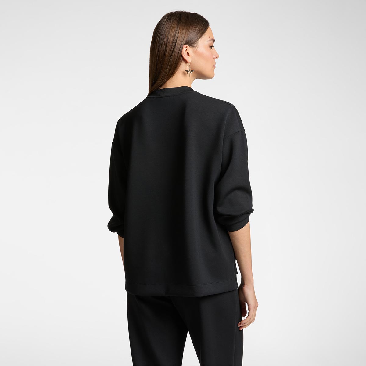 Felpa con maxi ricamo Monogram