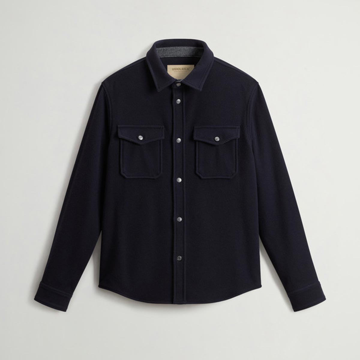 Giacca camicia in lana