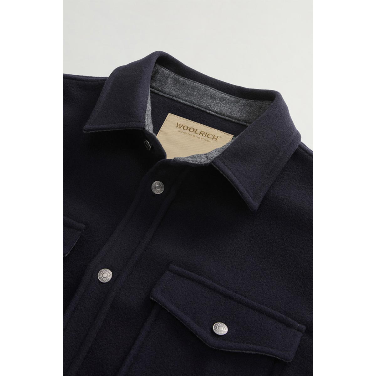 Giacca camicia in lana