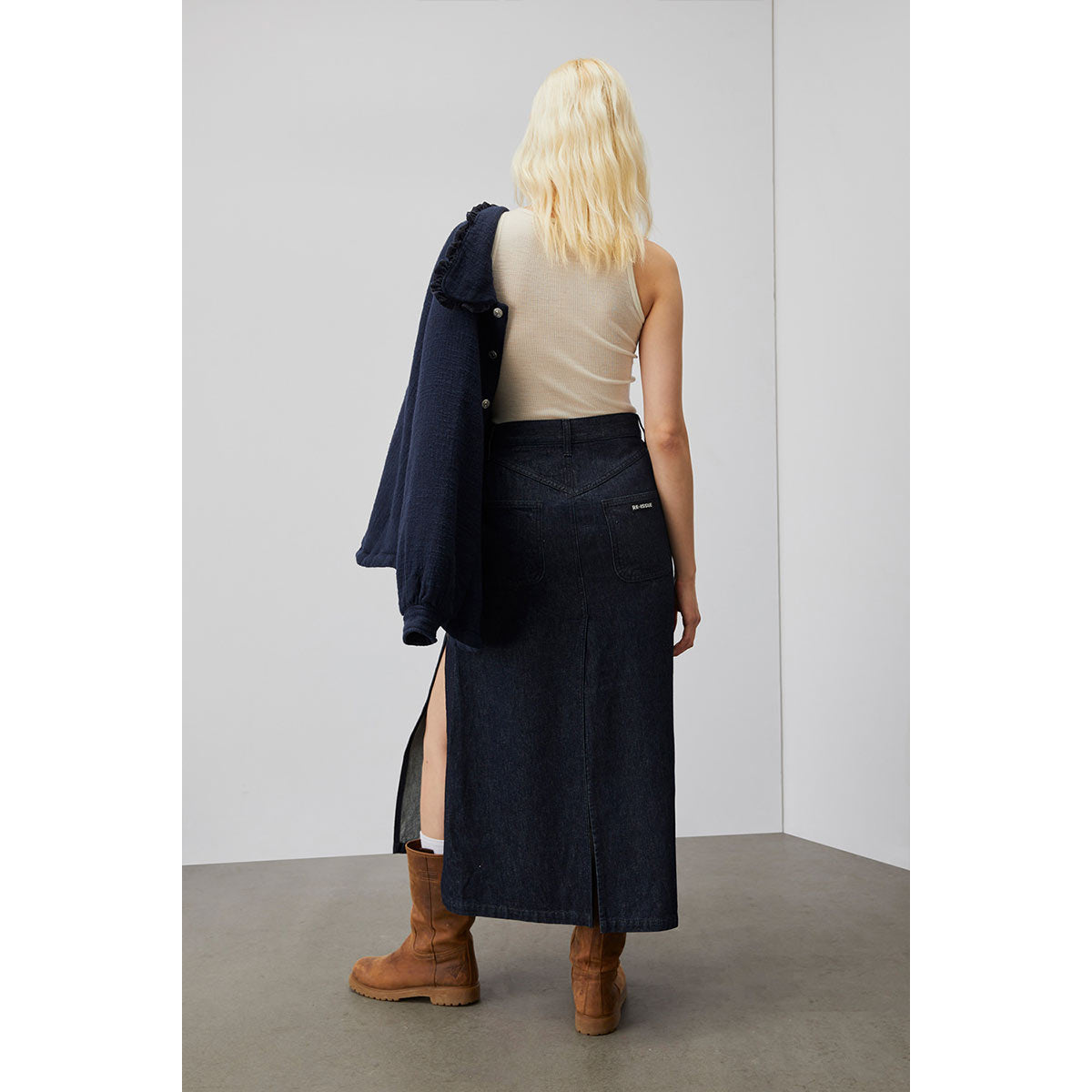 Gonna lunga in denim