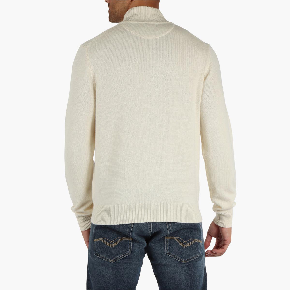 Cardigan in cashmere e lana con zip