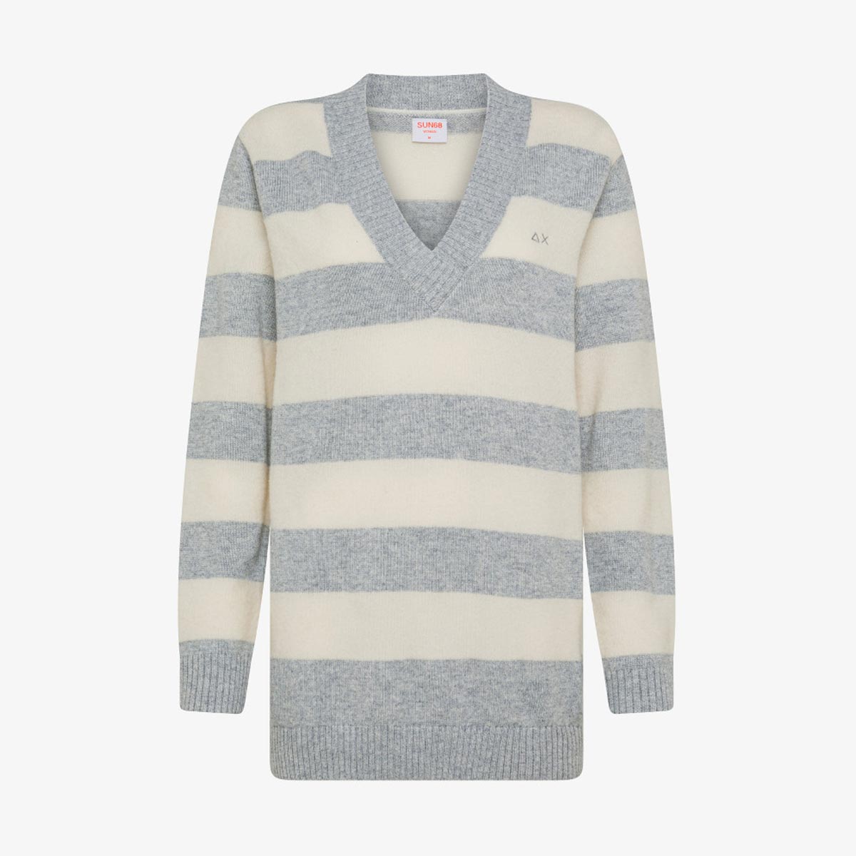 Maglia a righe in misto cashmere