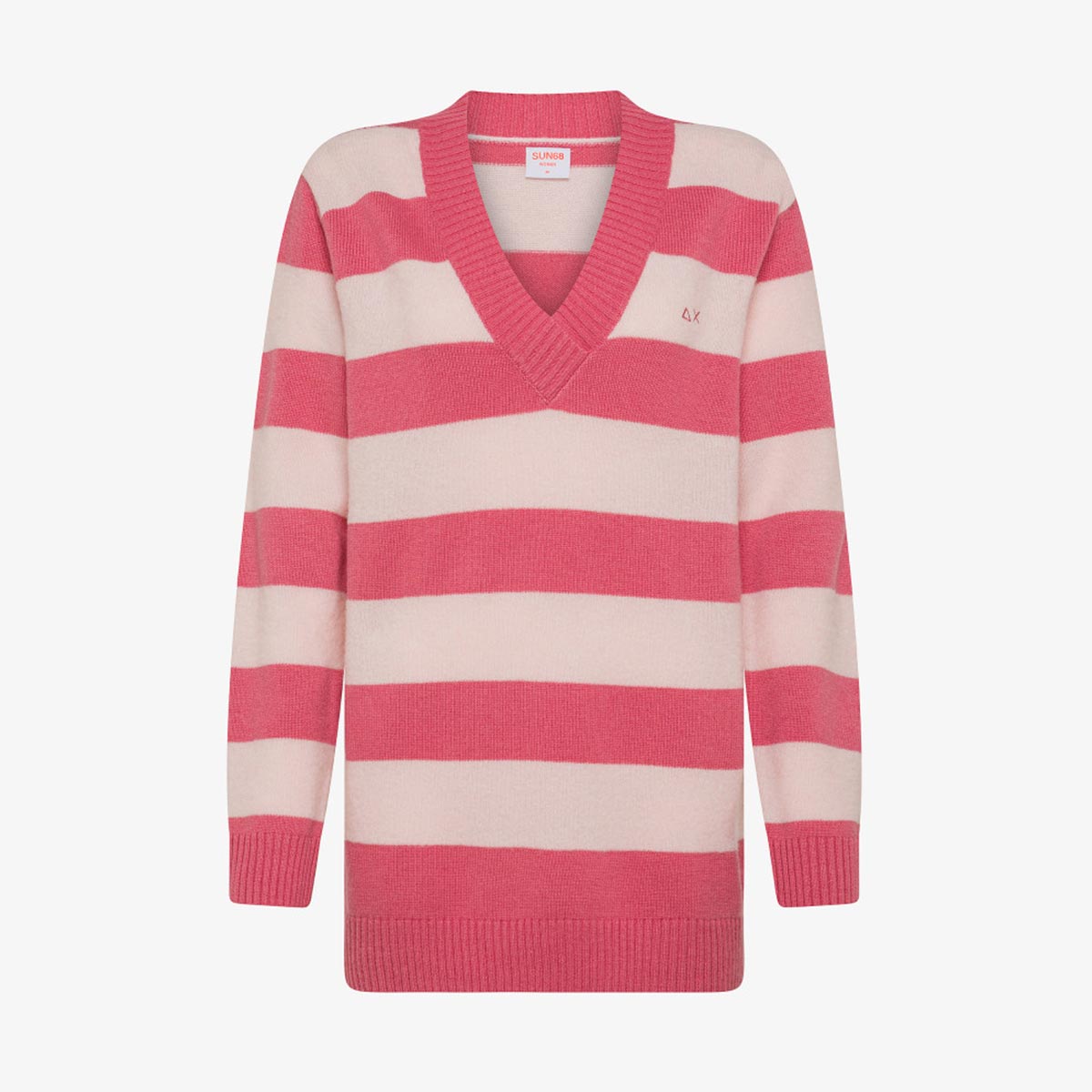 Maglia a righe in misto cashmere