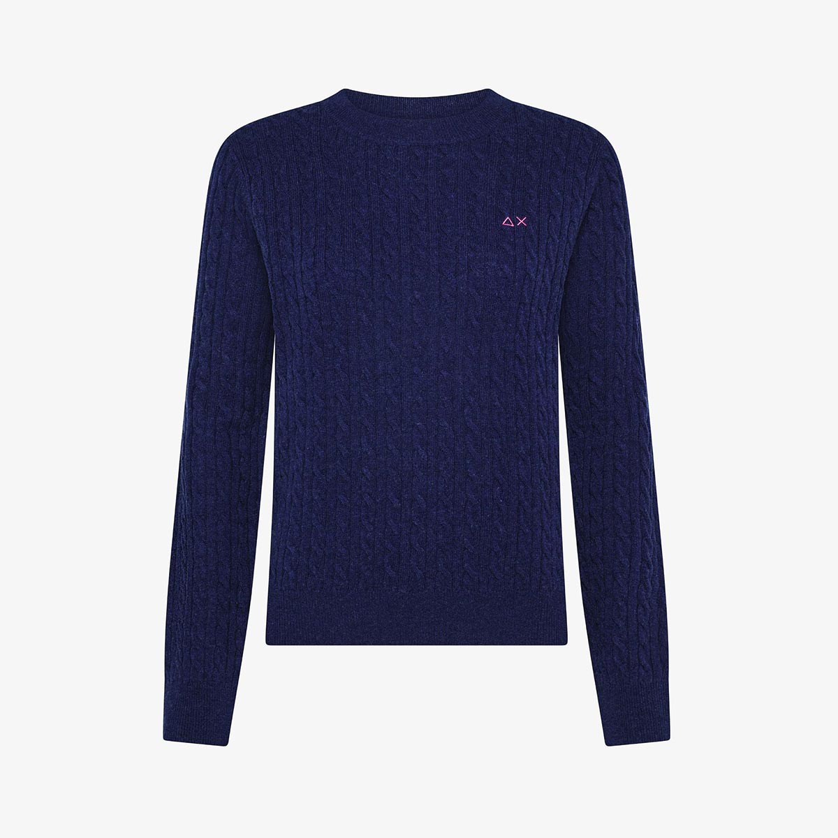 Maglione in lana e cashmere a trecce