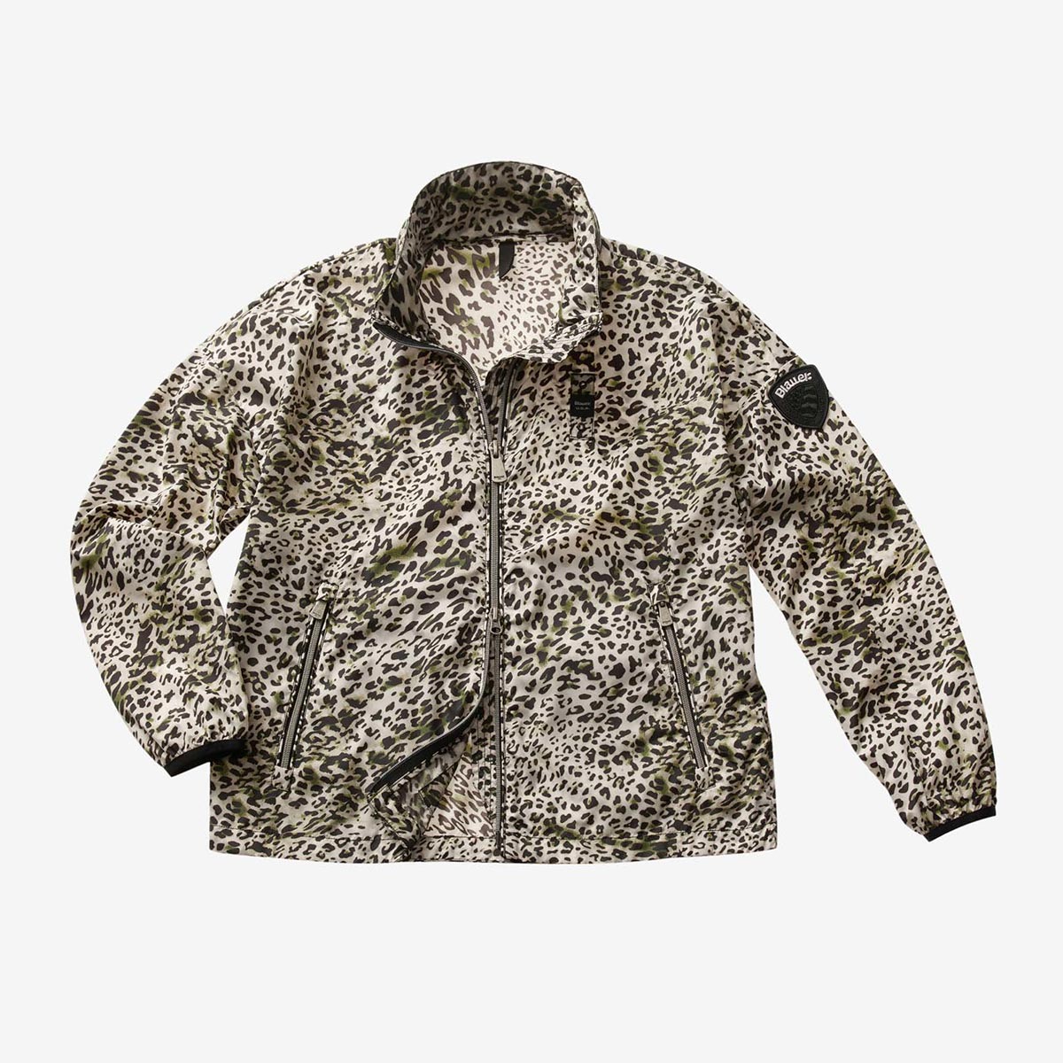 Giacca a vento impermeabile animalier