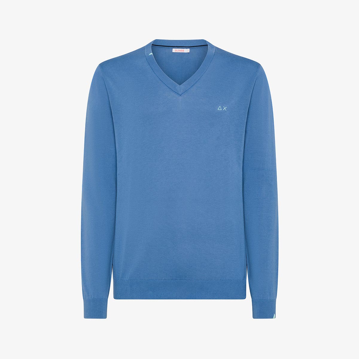 Maglioncino scollo a V azzurro