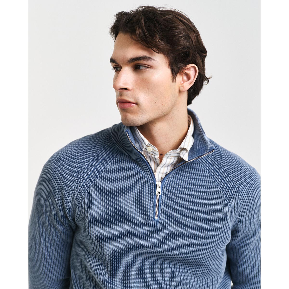 Maglione mezza zip