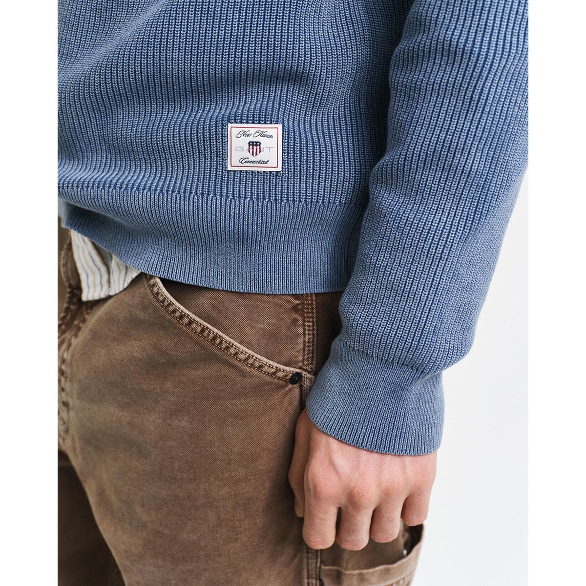 Maglione mezza zip