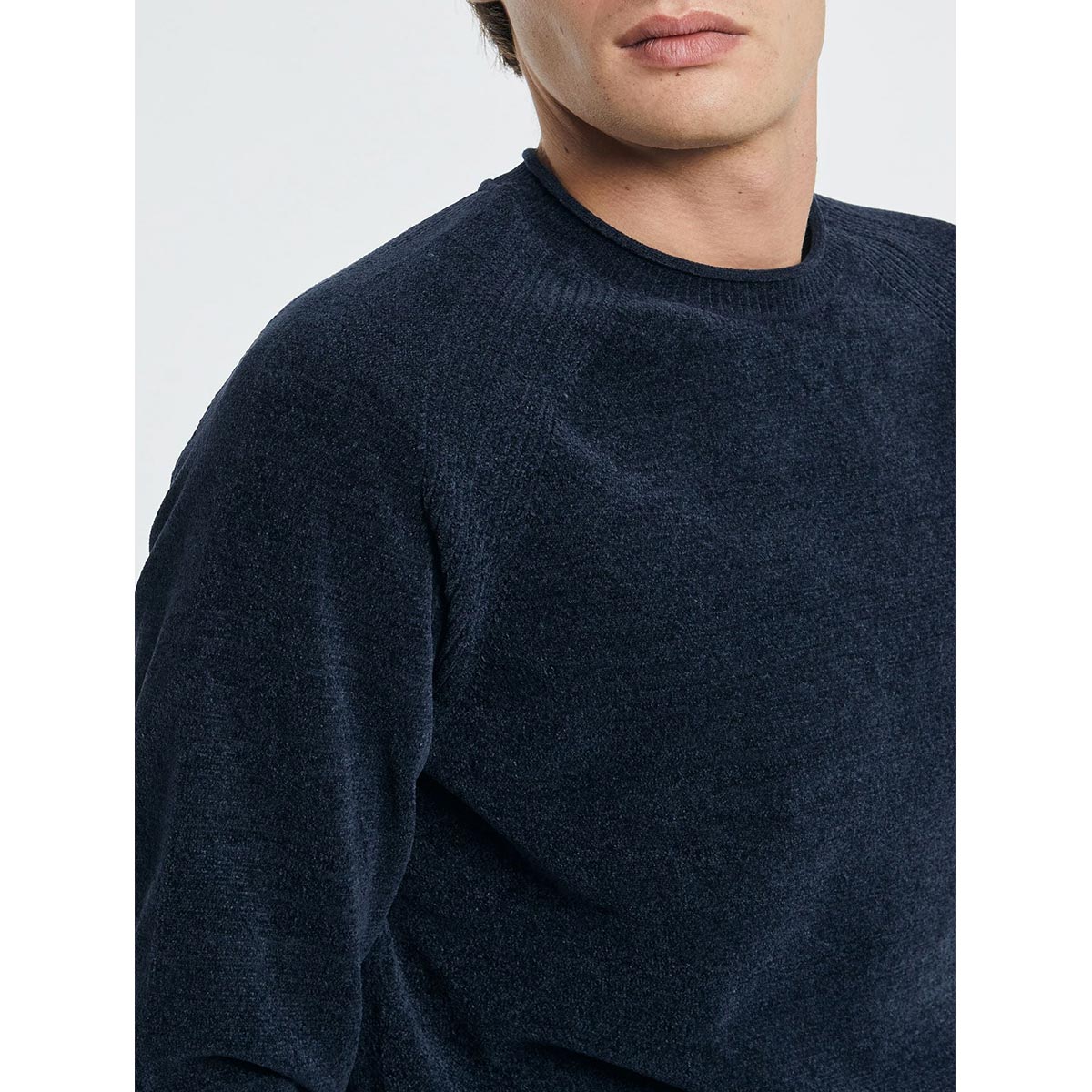 Maglione giro collo velvet
