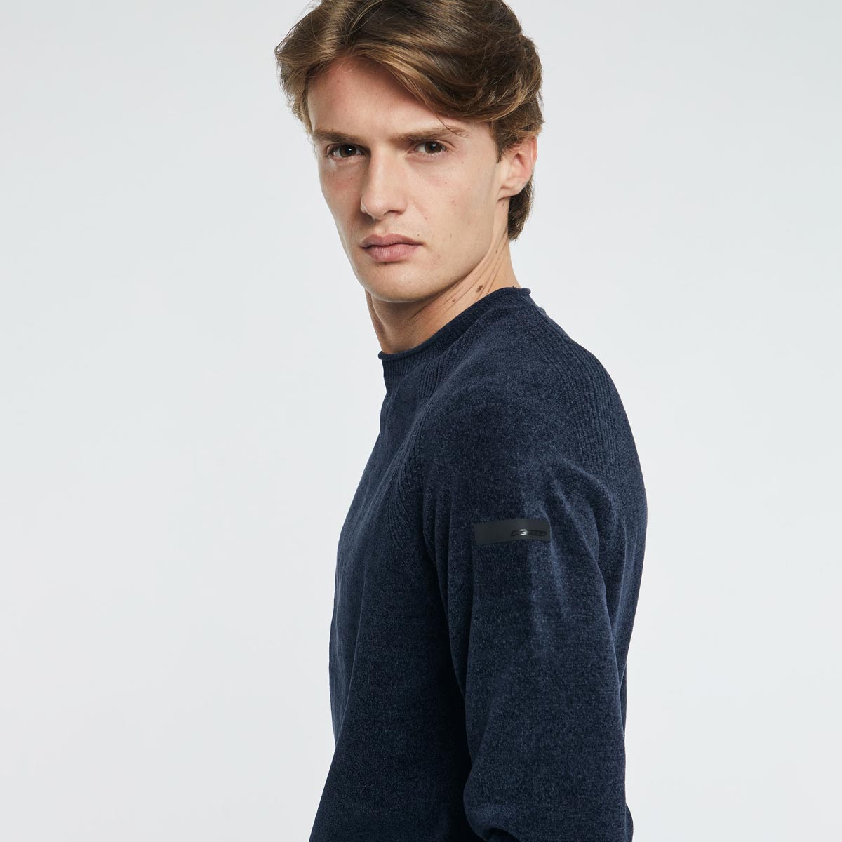 Maglione giro collo velvet