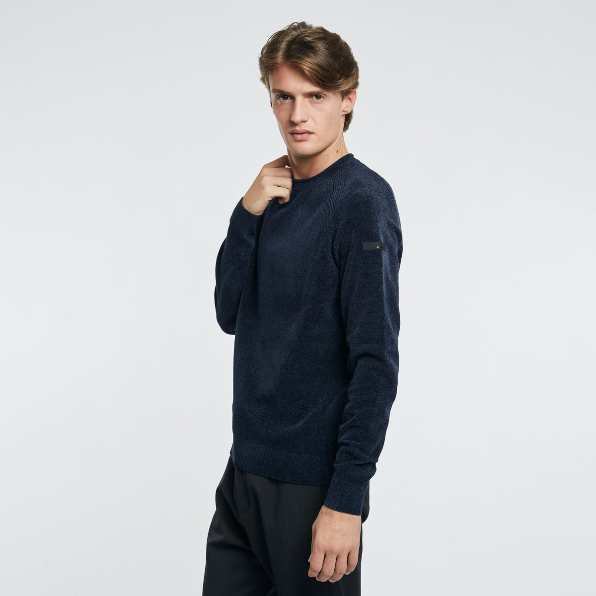 Maglione giro collo velvet