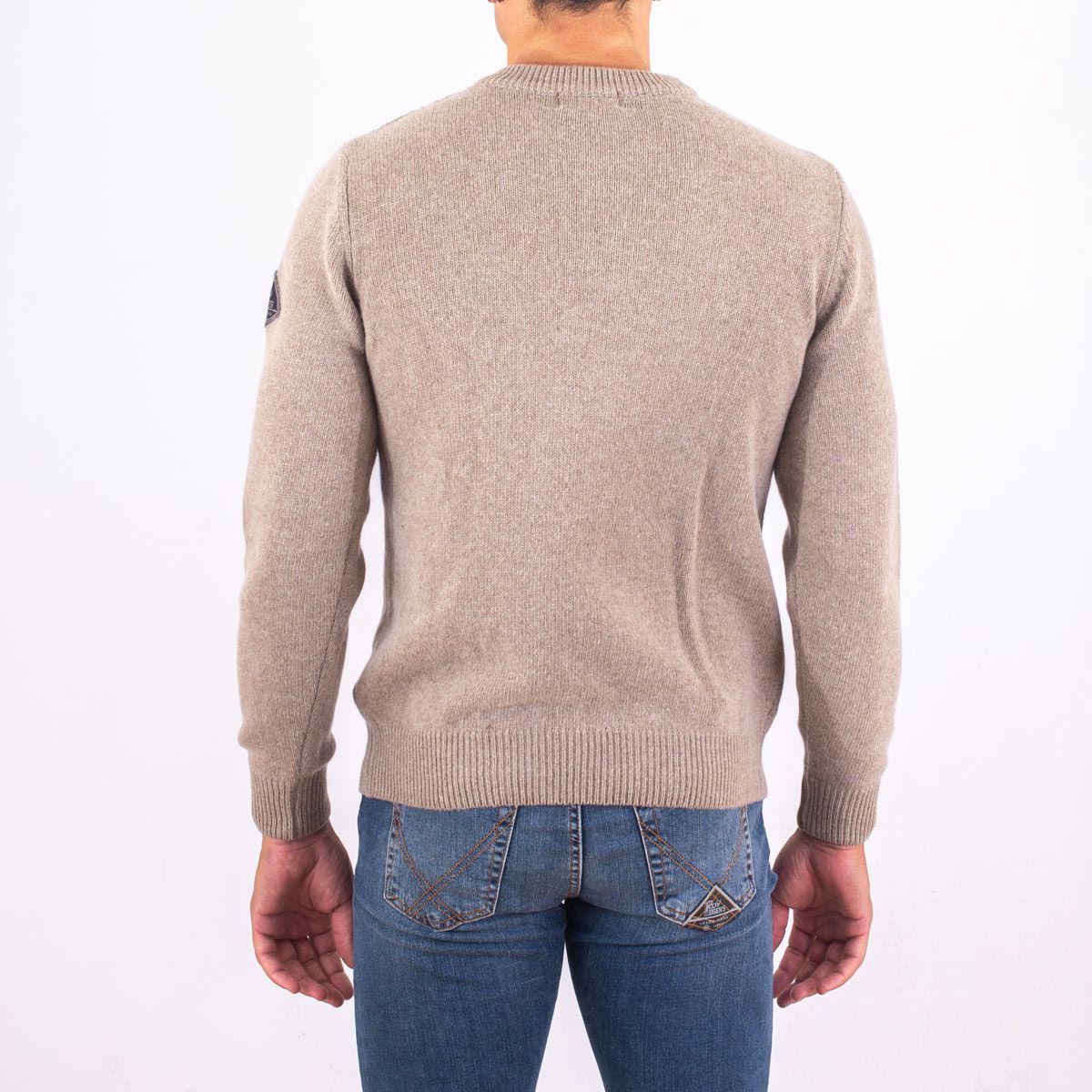 Maglione giro collo punto noce