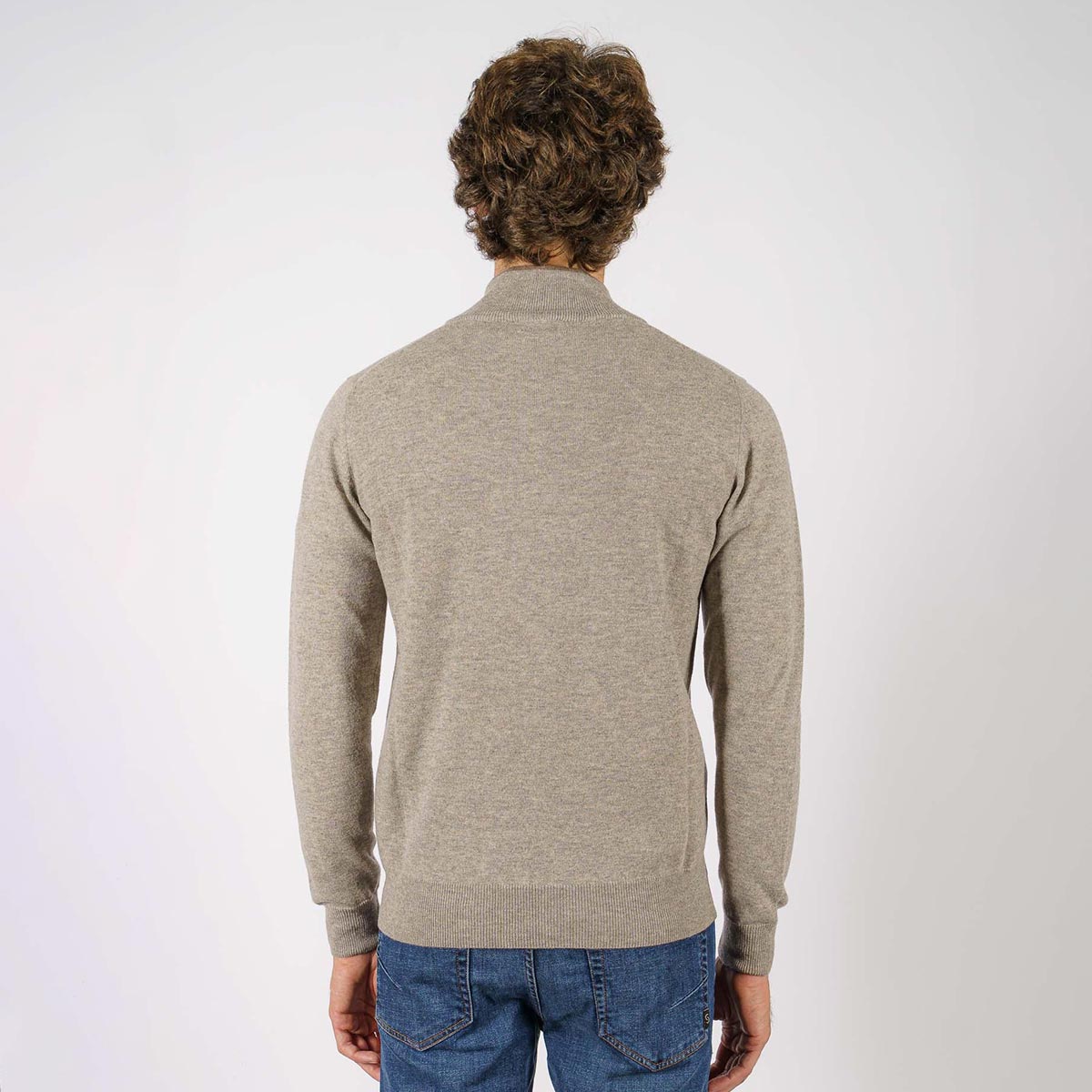 Maglione mezza zip