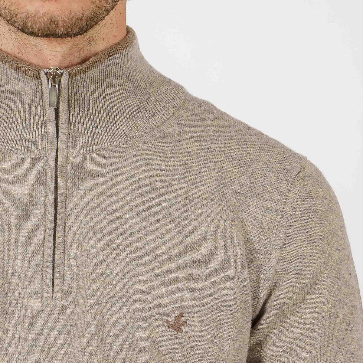 Maglione mezza zip
