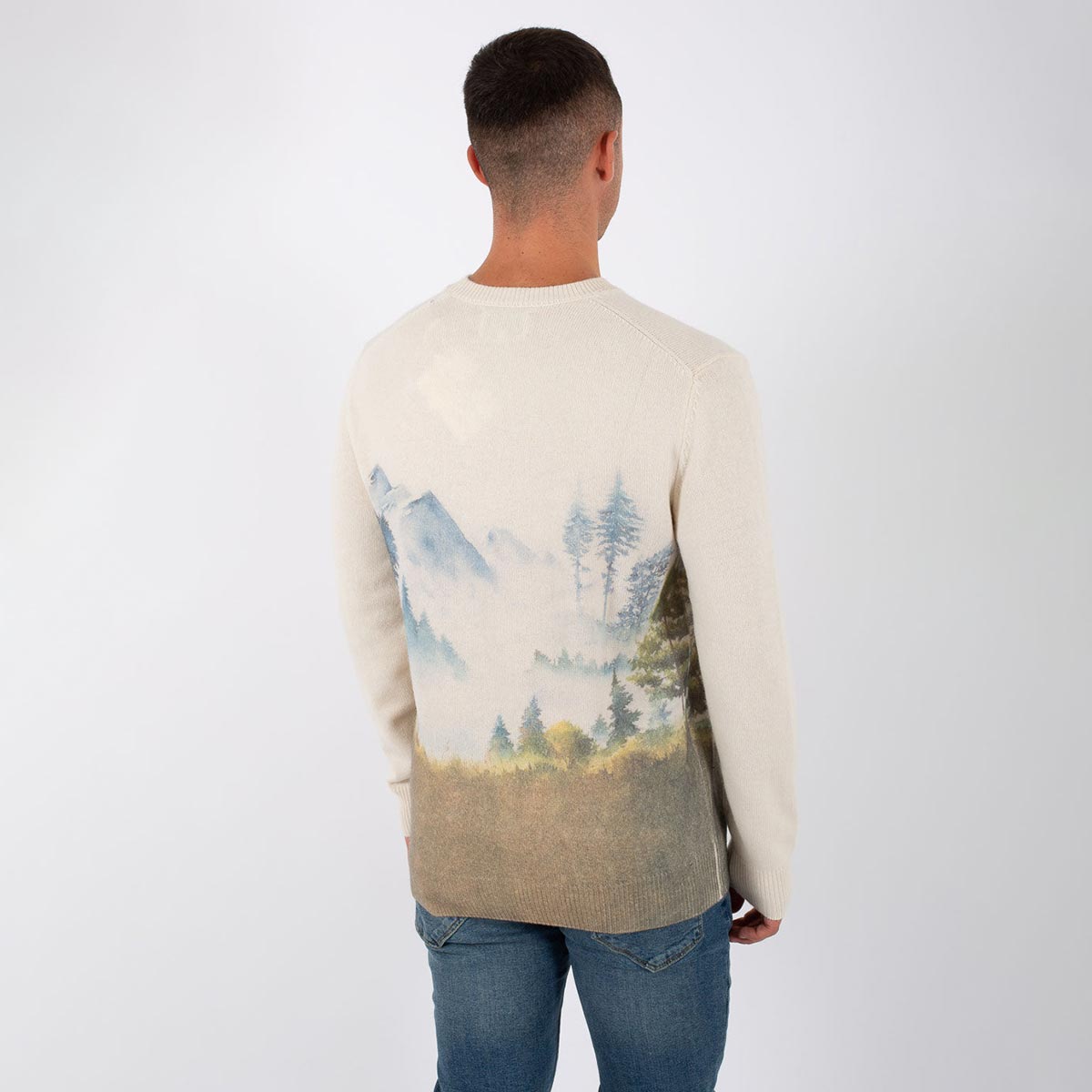 Maglione stampa cervo