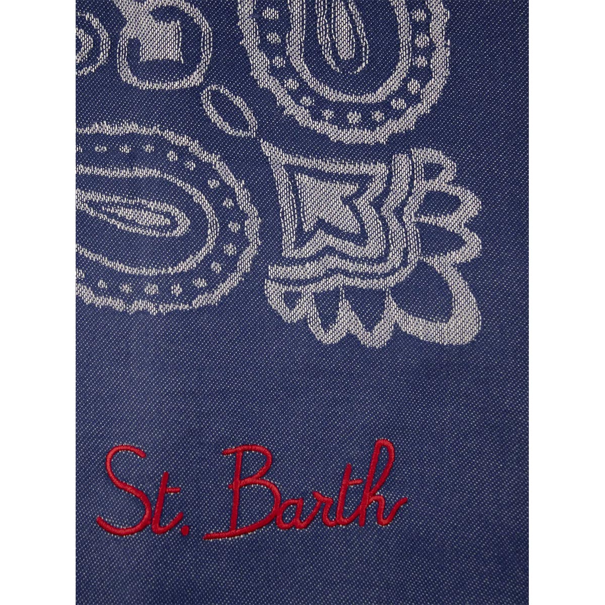 Telo mare stampa bandana blu