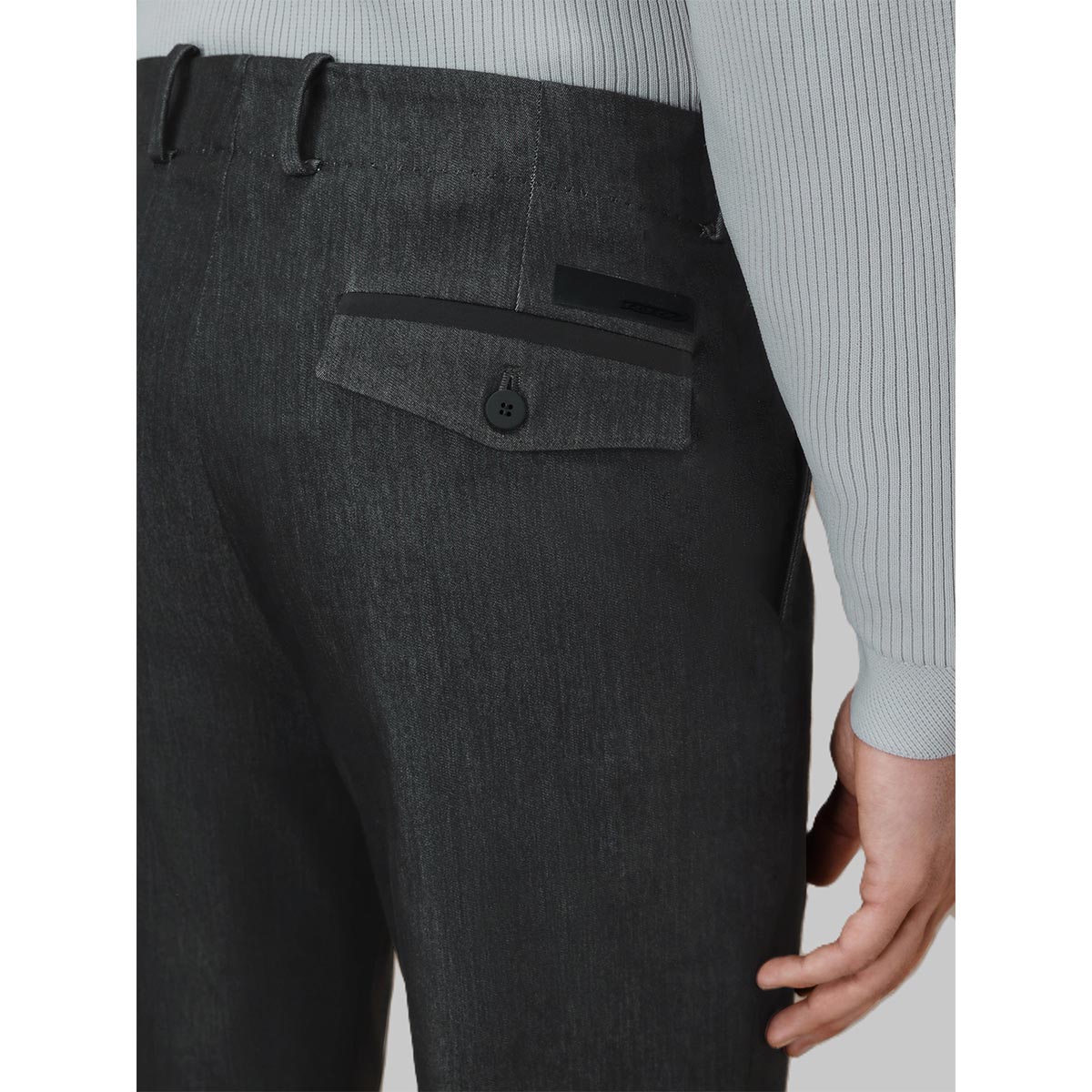 Pantalone chino effetto denim