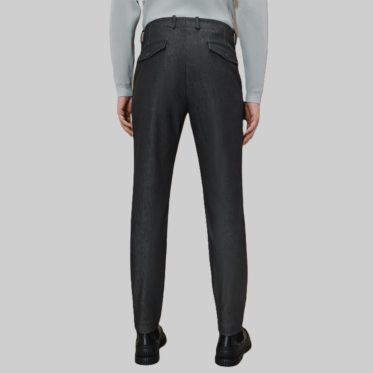 Pantalone chino effetto denim