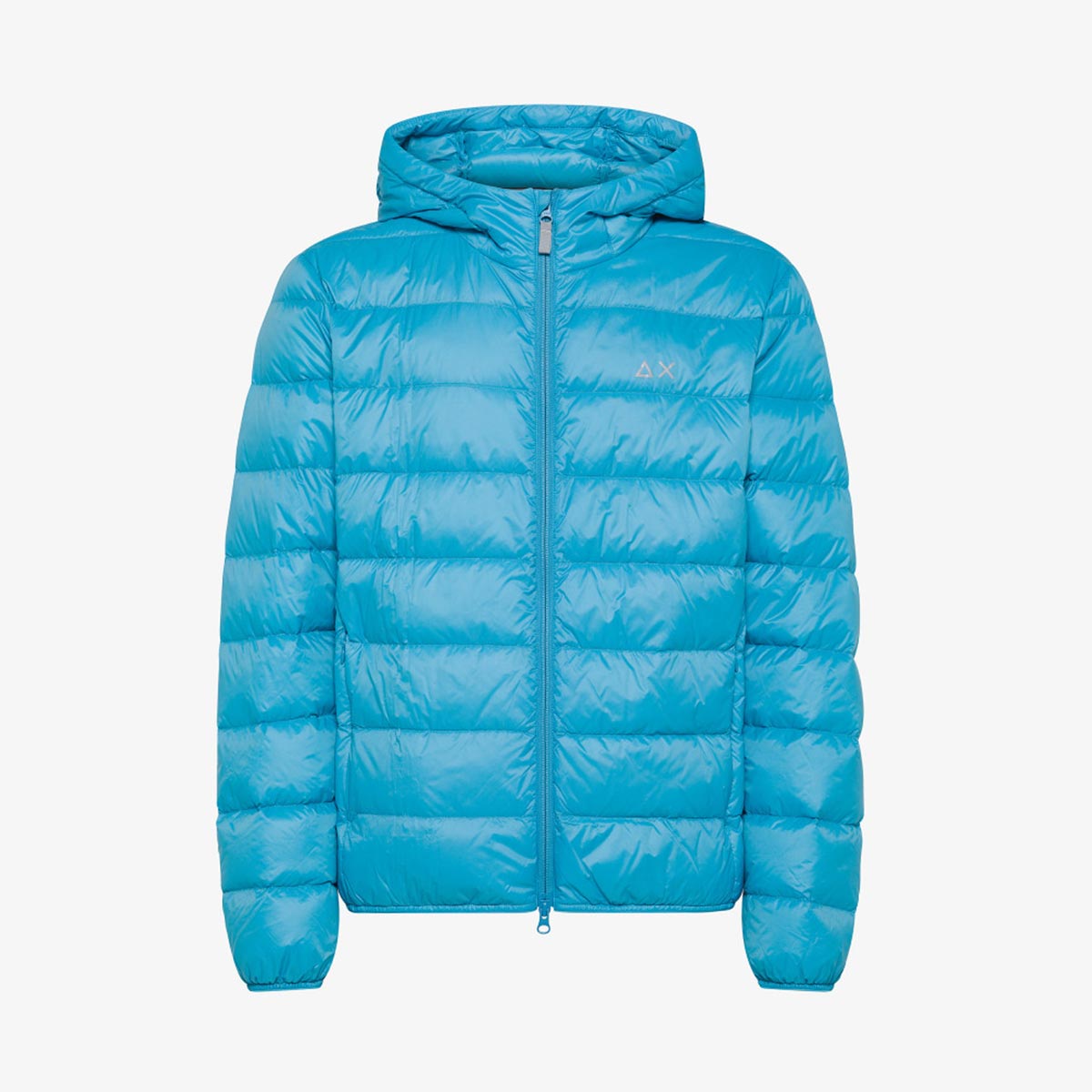 Piumino trapuntato azzurro