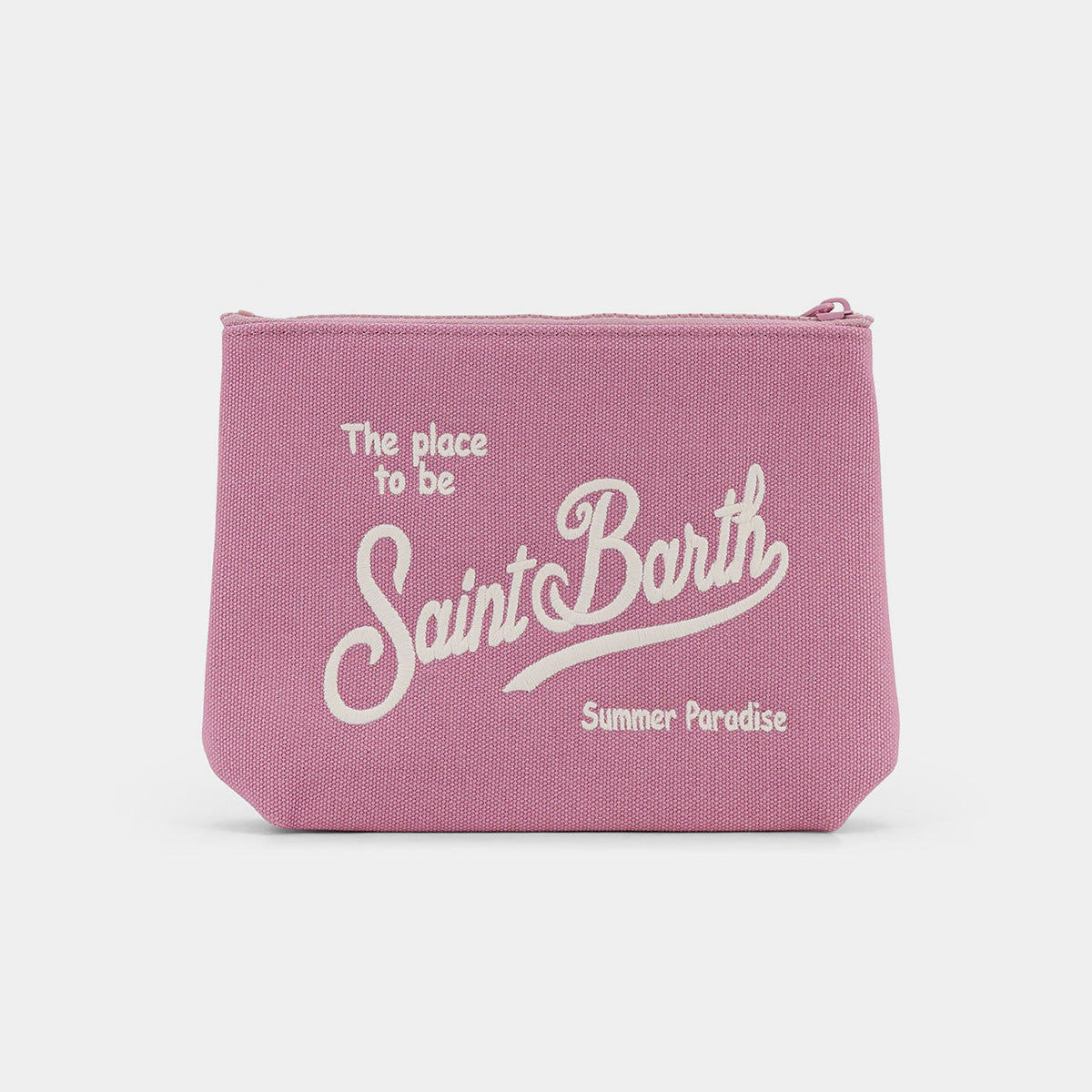Pochette in canvas di cotone rosa
