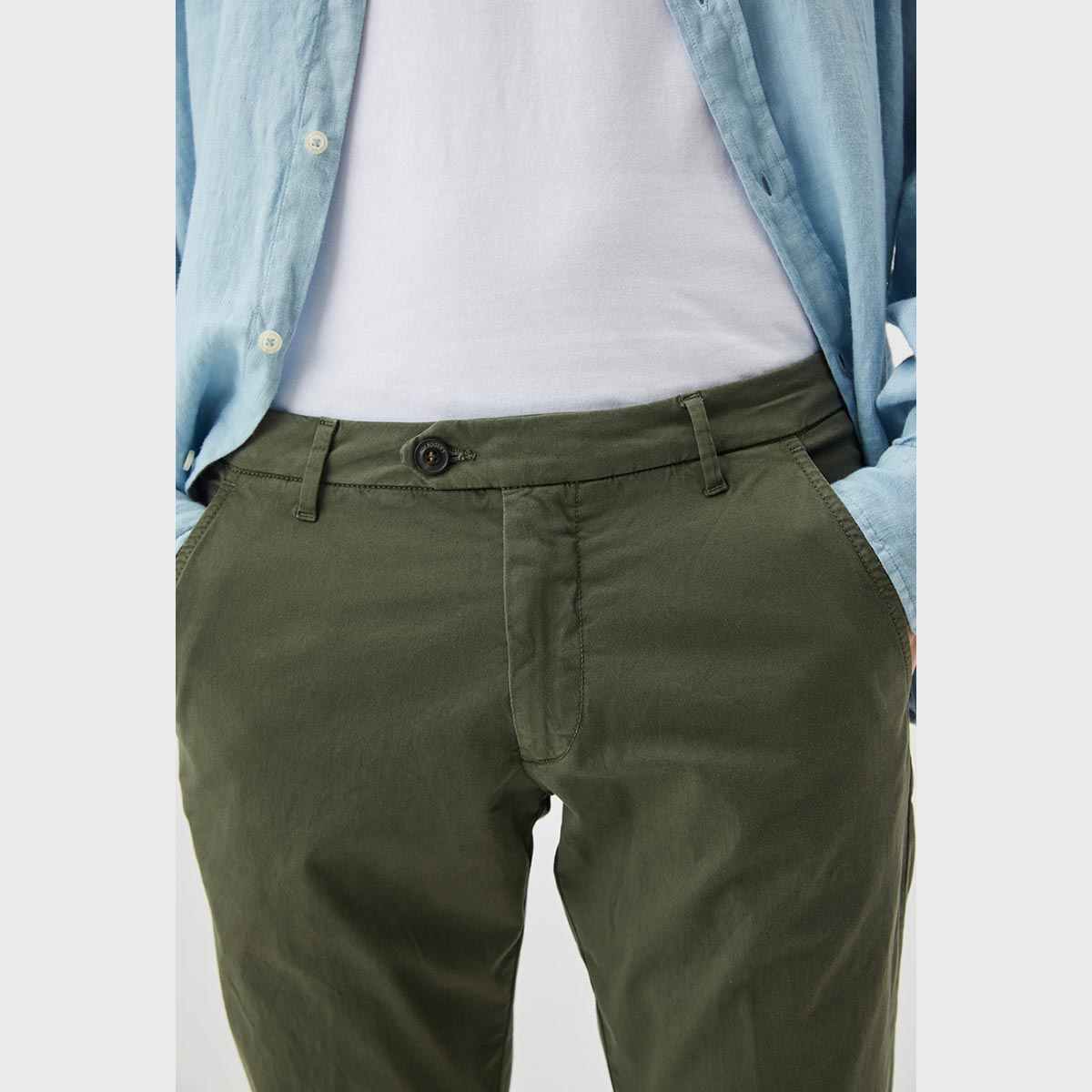 Pantalone chino verde