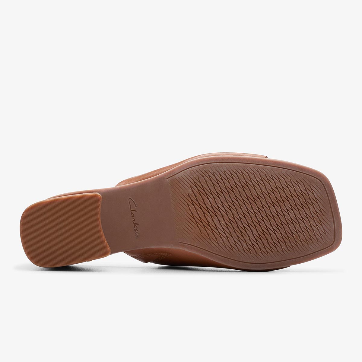 Sandalo sabot in pelle con tacco