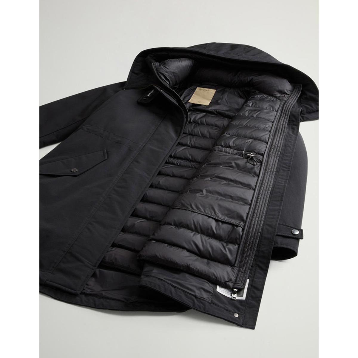 Parka 3 in 1 con giacca trapuntata removibile