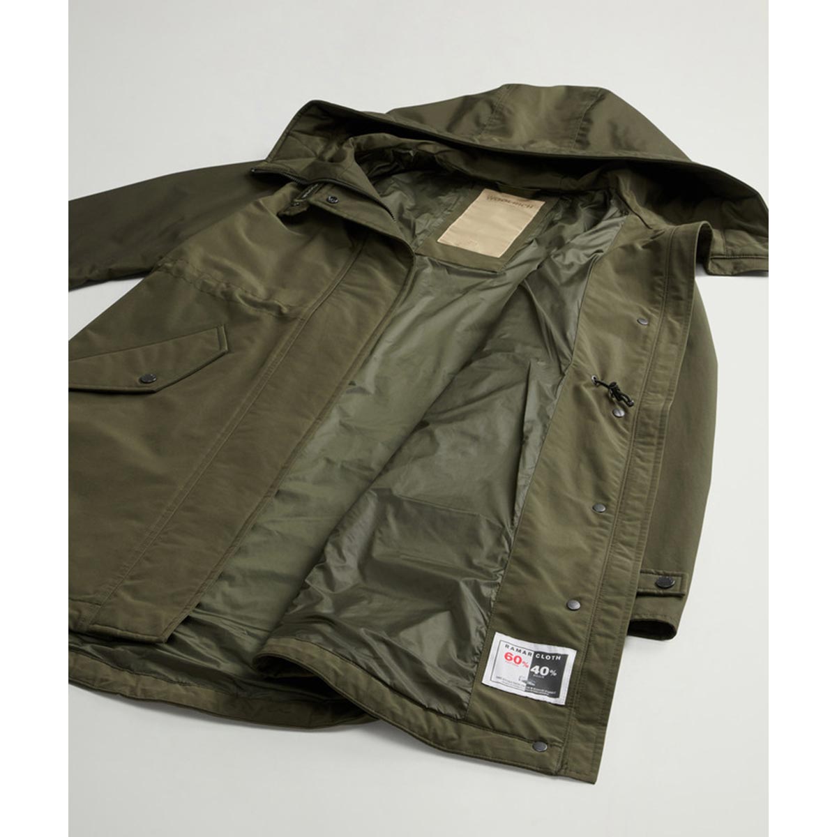 Military Parka 3 in 1 con giacca trapuntata removibile