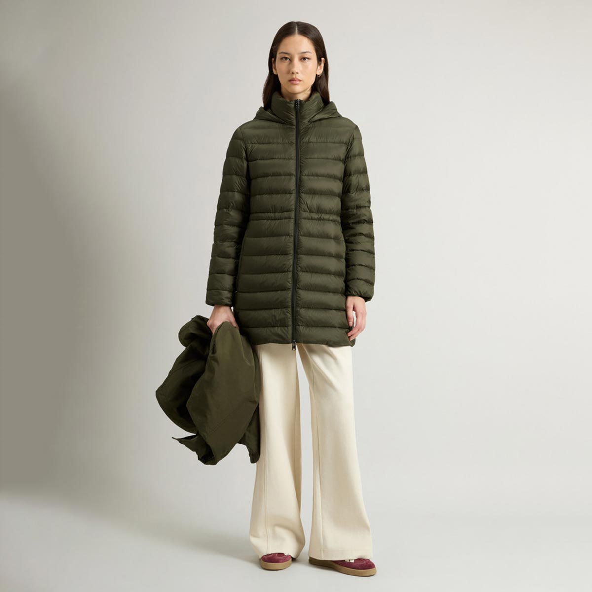 Military Parka 3 in 1 con giacca trapuntata removibile