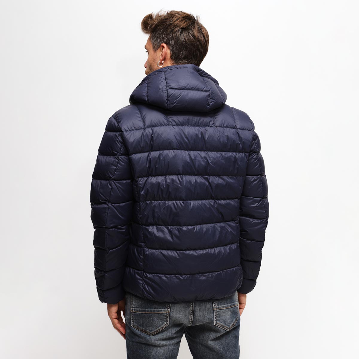 Piumino trapuntato blu