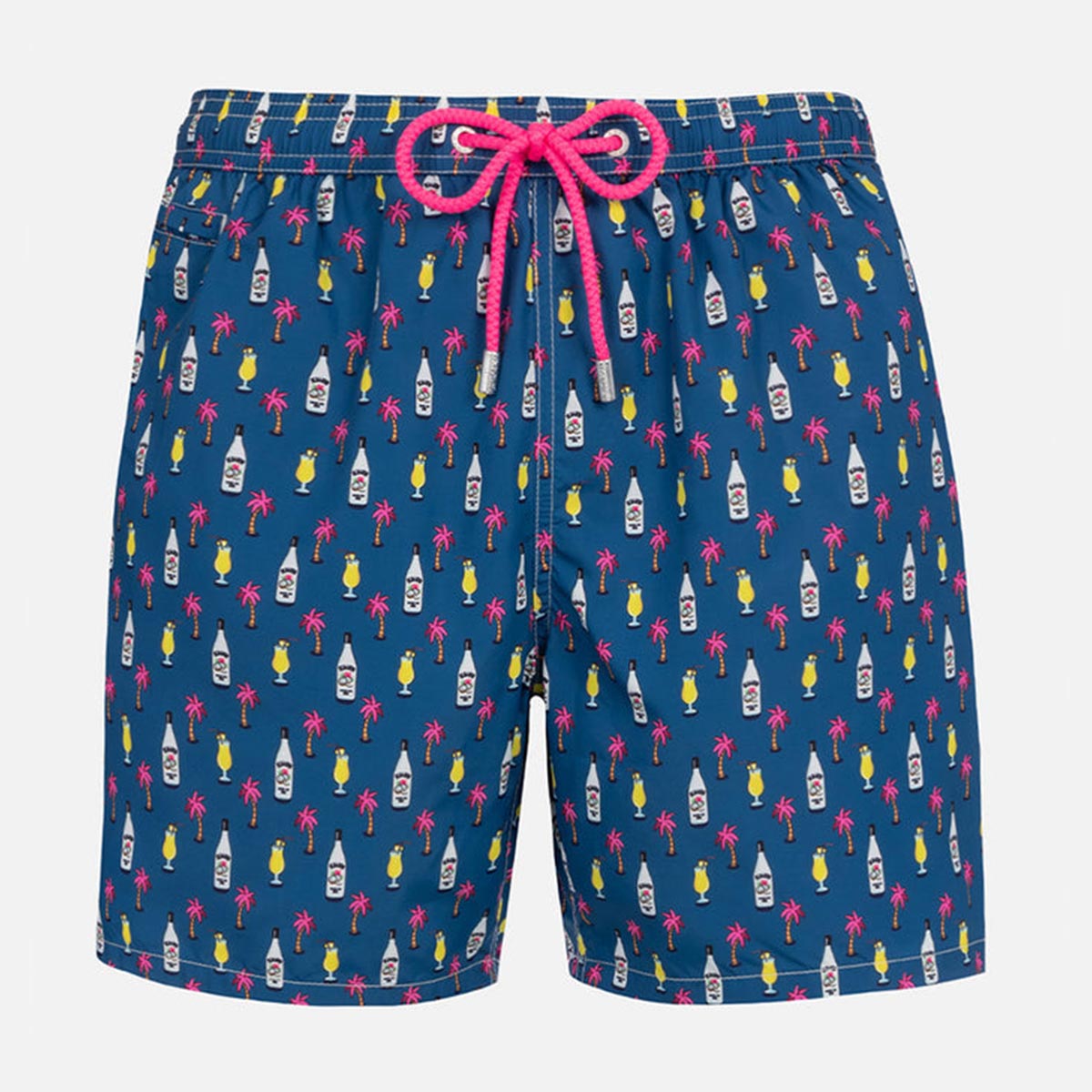 Boxer mare con micro stampa cocktail