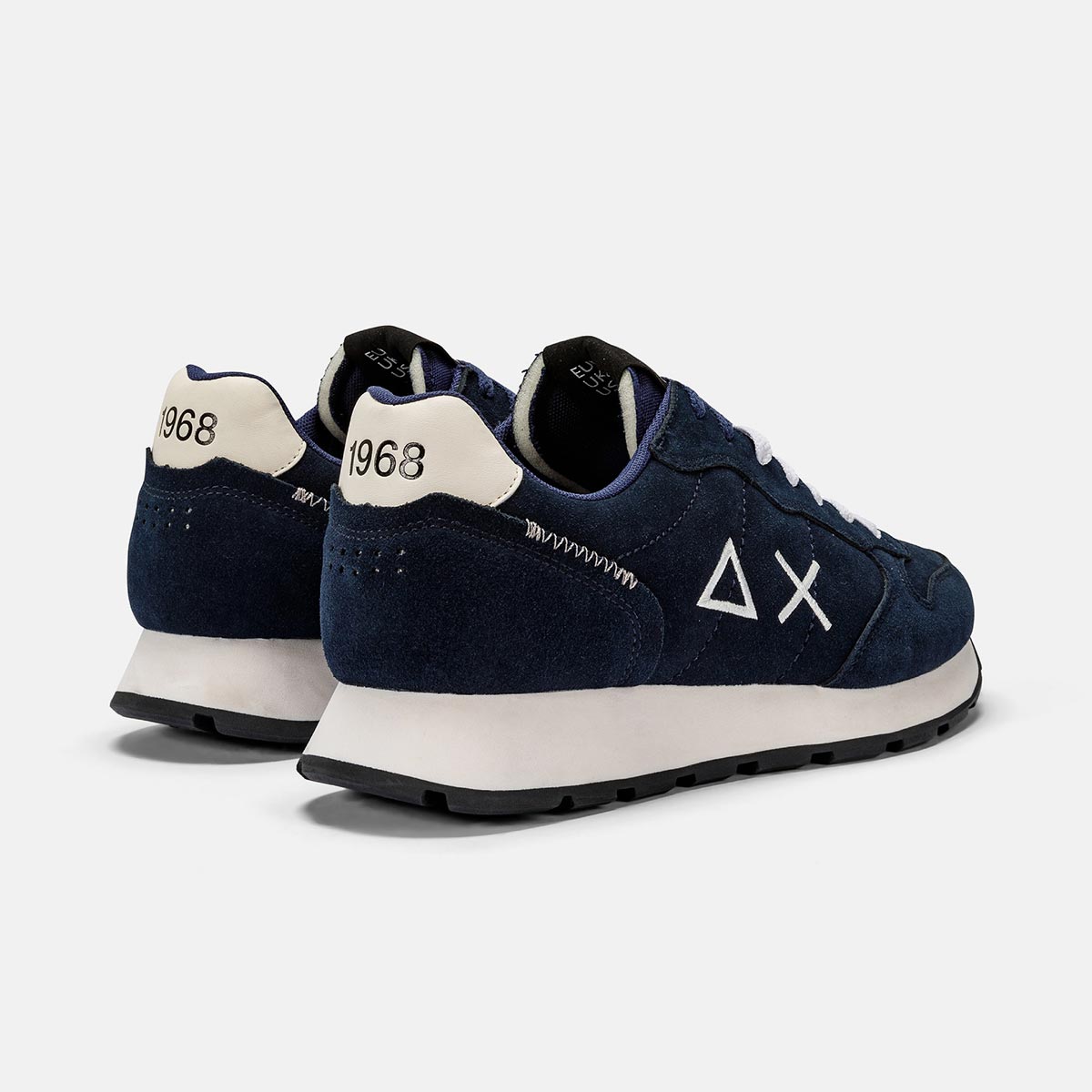 Sneaker blu in camoscio