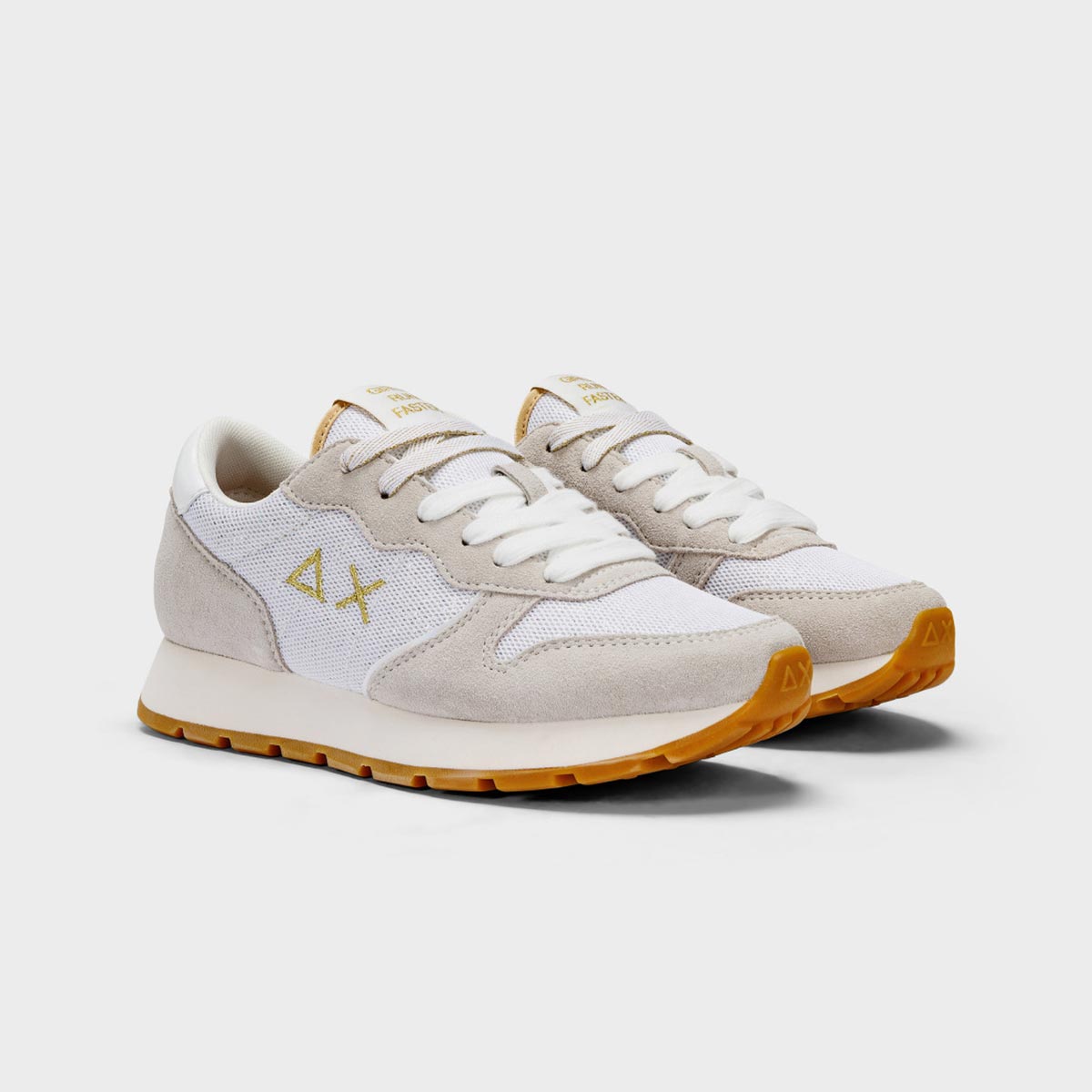 Sneaker lurex bianca
